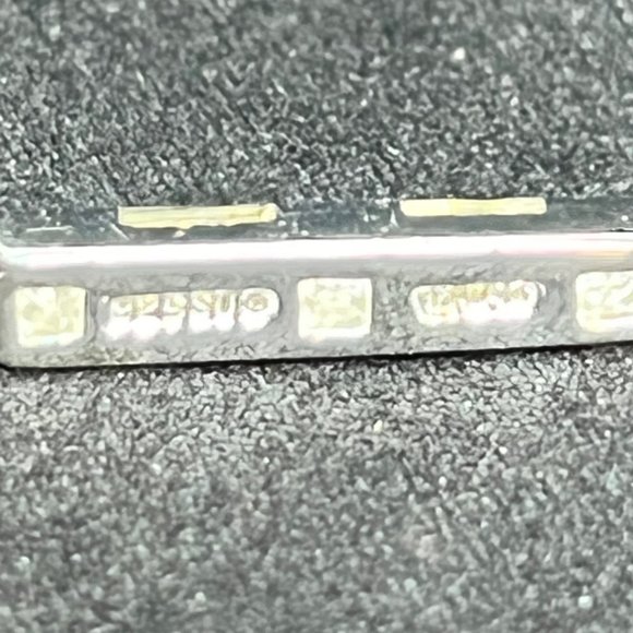 Sterling Silver With Abalone Shell Pierced Dangle Earrings Signed SU (3650) - Picture 5 of 5